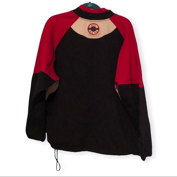 PELLE PELLE  Marc Buchanan Pullover Sweatshirt Men’s size XL Navy Blue Red - Picture 6 of 6